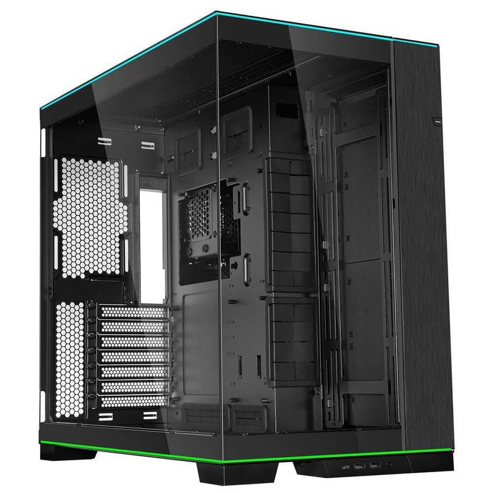 Aluminium O11 Dynamic Evo RGB Mid-Tower Computer Case/Gaming Cabinet with Dual ARGB Strips - Black | Support E-ATX, M-ATX, Mini-ITX - G99.O11DERGBX.in
