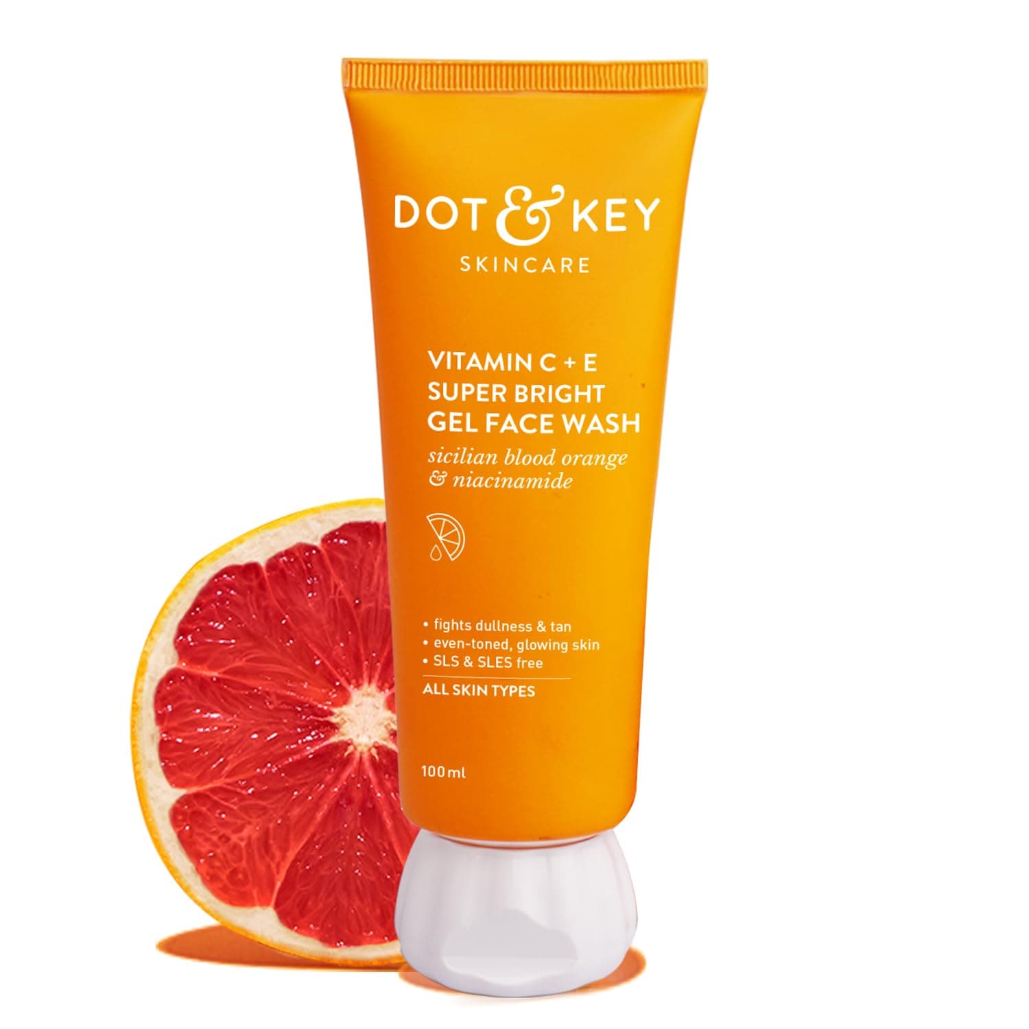 Vitamin C + E Super Bright Gel Face Wash For Glowing And Brightening Skin | All Skin Types|With Triple Vitamin C| Face Wash For Women & Men|100 Ml