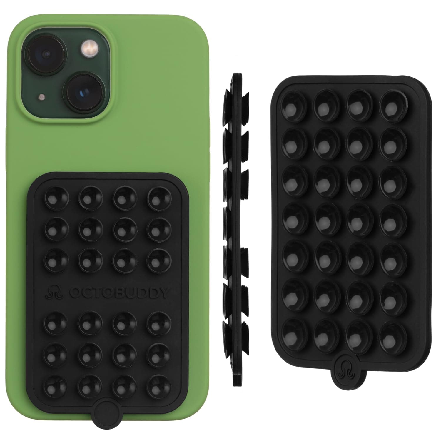 OCTOBUDDY Double - Silicone Double-Sided Suction Phone Case Detachable Mount - Hands-Free, Strong Grip Holder for Selfies & Videos - iPhone & Android Compatible - 2.5″ x 3.75″, Darth Vader