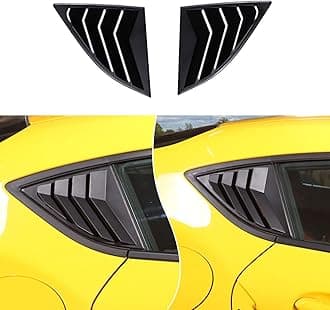 FgtagtalFgtagtal Rear Side Window Louver Cover Fit for Toyota Supra GR A90 A91 MK5 2019-2024, Side Window Louvers Air Vent Scoop Shades Trim Cover(Matte Black)