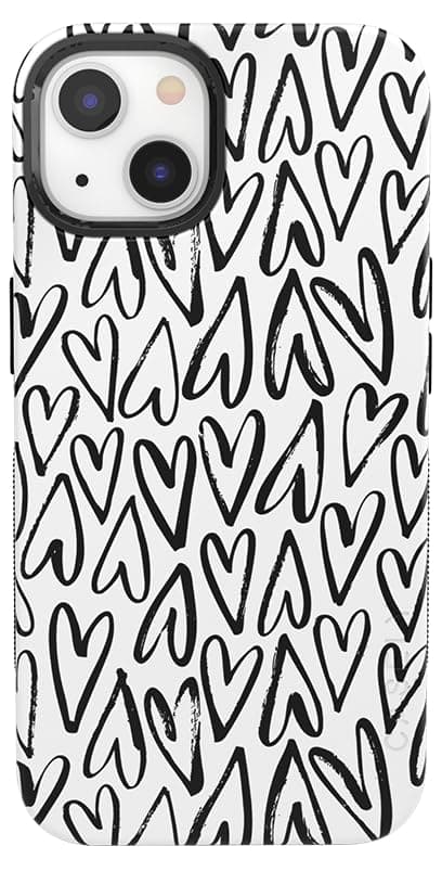 Casely iPhone 14 Case | Heart Throb | Endless Hearts | Compatible with MagSafe | Bold Protective Design