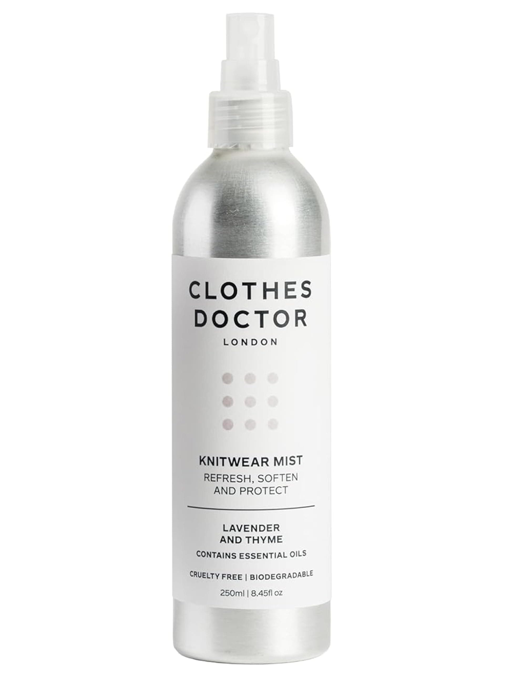 Knitwear Mist Lavender and Thyme | Hated By Moths, Refresh, Scent & Soften| Spray onto Wool Cashmere Mohair Angora & Mixed Yarn Knitwear | Natural Ingredients Vegan Biodegradable Made in Britain