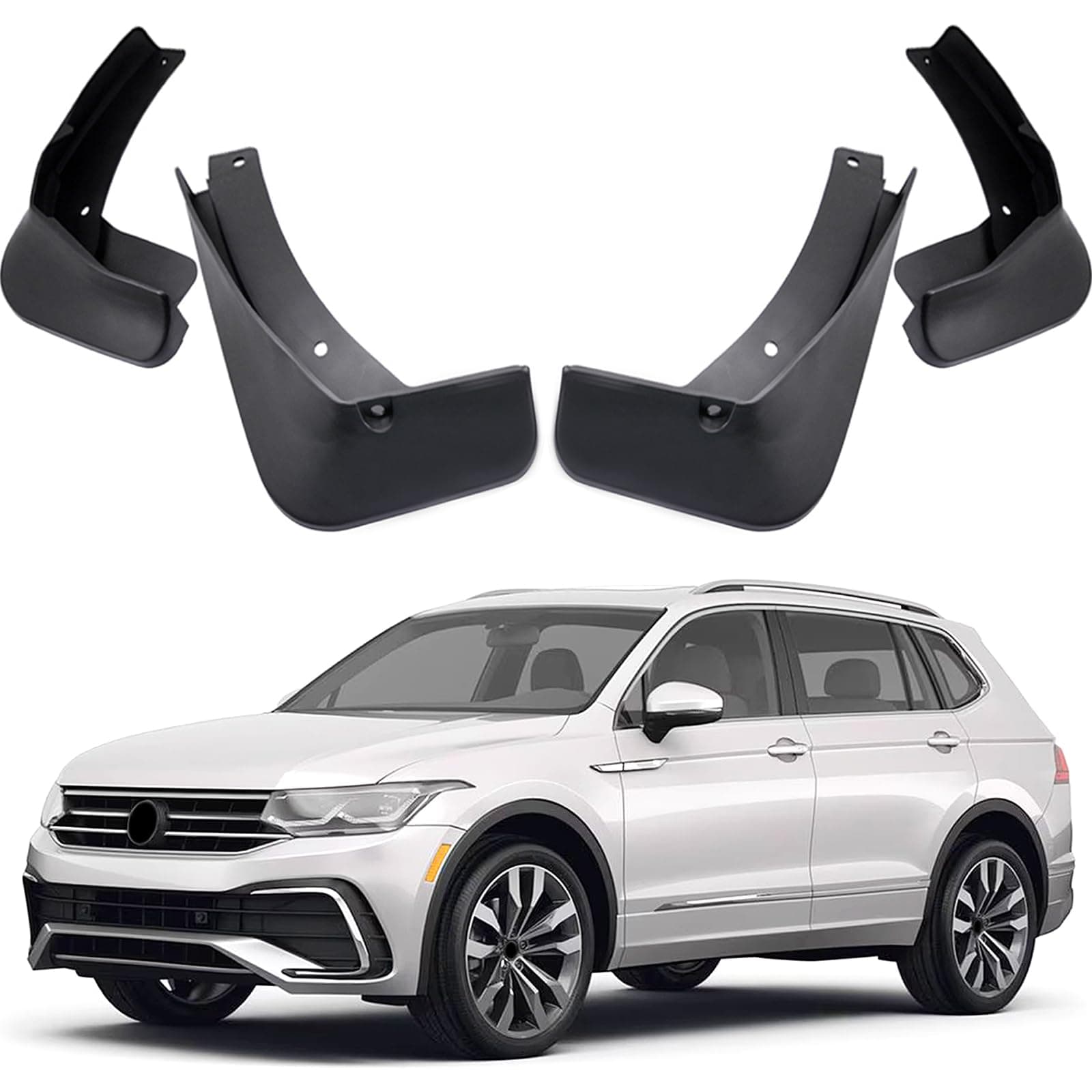 Car Mudguard Fender Mud Flaps Splash Guards Compatible with VW Tiguan R-Line 2018 2019 2020 2021 2022 2023 2024