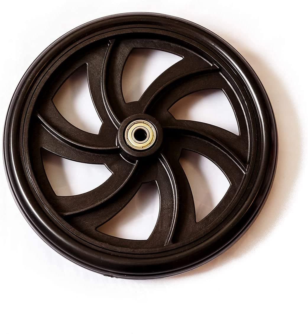 HEALTHLINE Walker Rollator Replacement 7.5" Wheels Black (1pis) (Front 1)