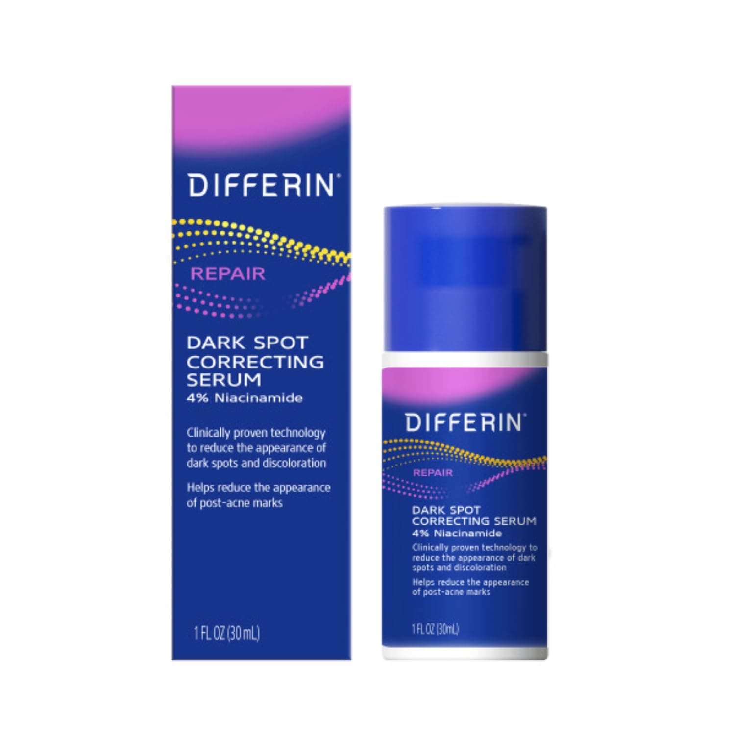 Differin Dark Spot Correcting Face Serum By The Makers Of Gel, Dark Spot Correcting Serum, Gentle Skin Care For Acne Prone Sensitive Skin, 1 Oz