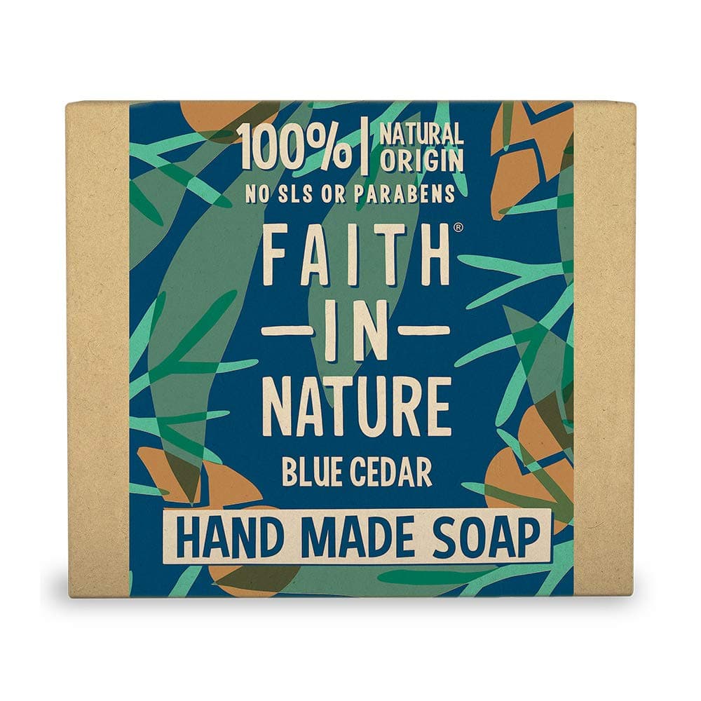 Faith In Nature Hand Made For Men Blue Cedar Soap 100g