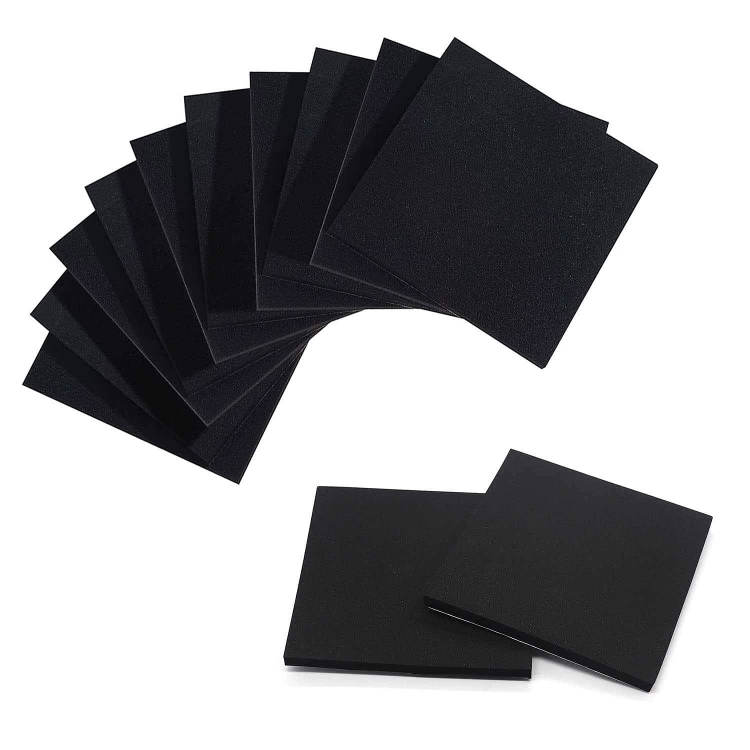 Foam Padding Sheets with Adhesive Backing - 1/4" Thick Self Stick Neoprene Insulation Foam,1/4 Inch Thick X 4 Inch Long X 4 Inch Wide (4, 1/4Inch x 4Inch x 4Inch)