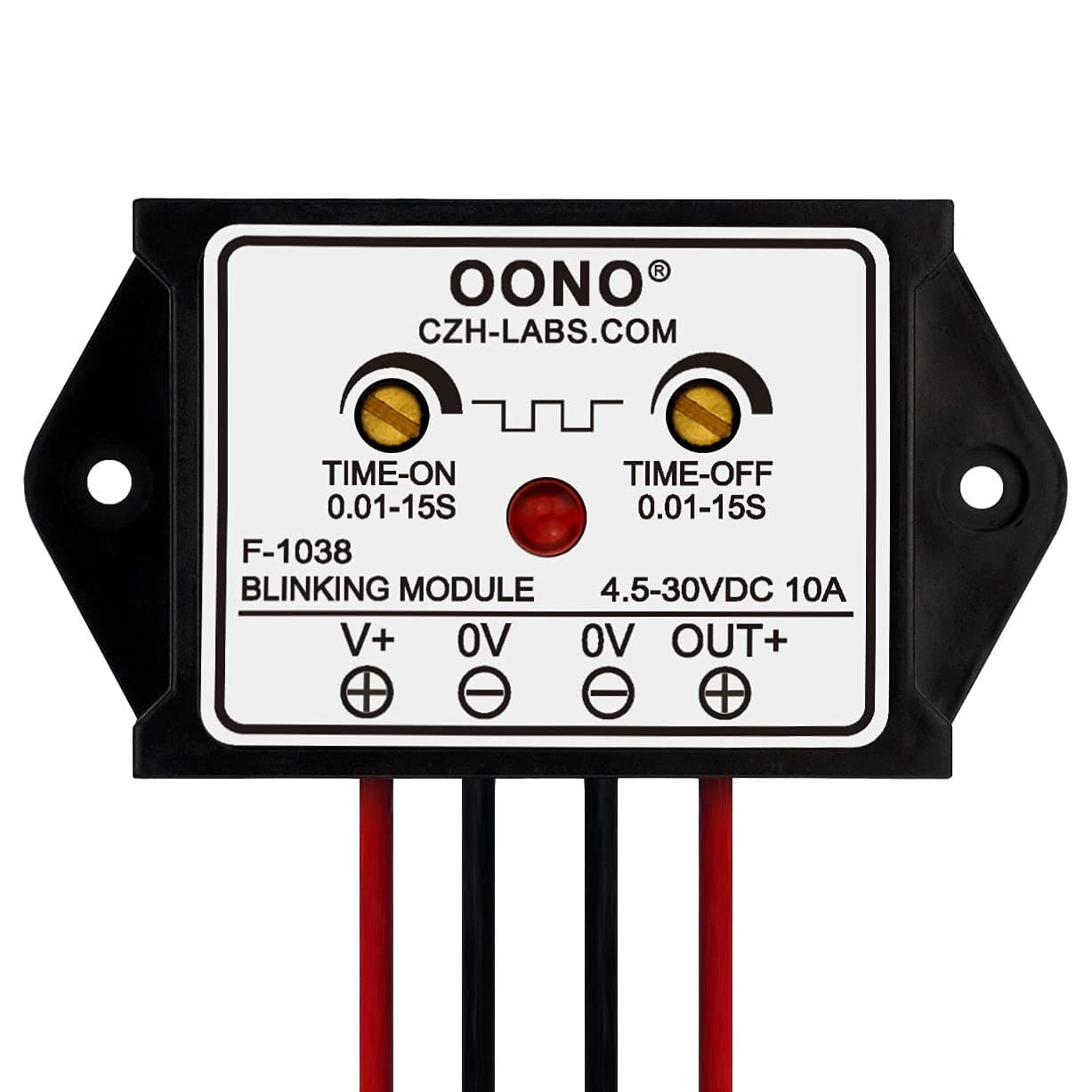 OONO DC 4.5-30V 10Amp Manual Blinking Flasher Module