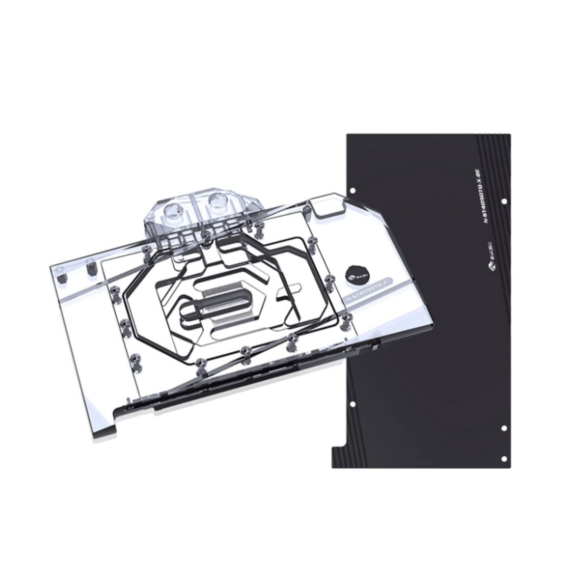 Bykski GPU Waterblock for ZOTAC RTX 4090, PC GPU Water Liquid Cooling Block Cooler, 232.35mm, Metal Backplate, DC5V 3-Pin ARGB LED