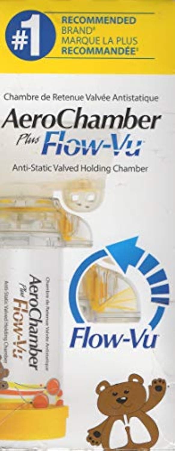 Aero Chamber Plus Flow-Vu Spacer Child Medium Yellow