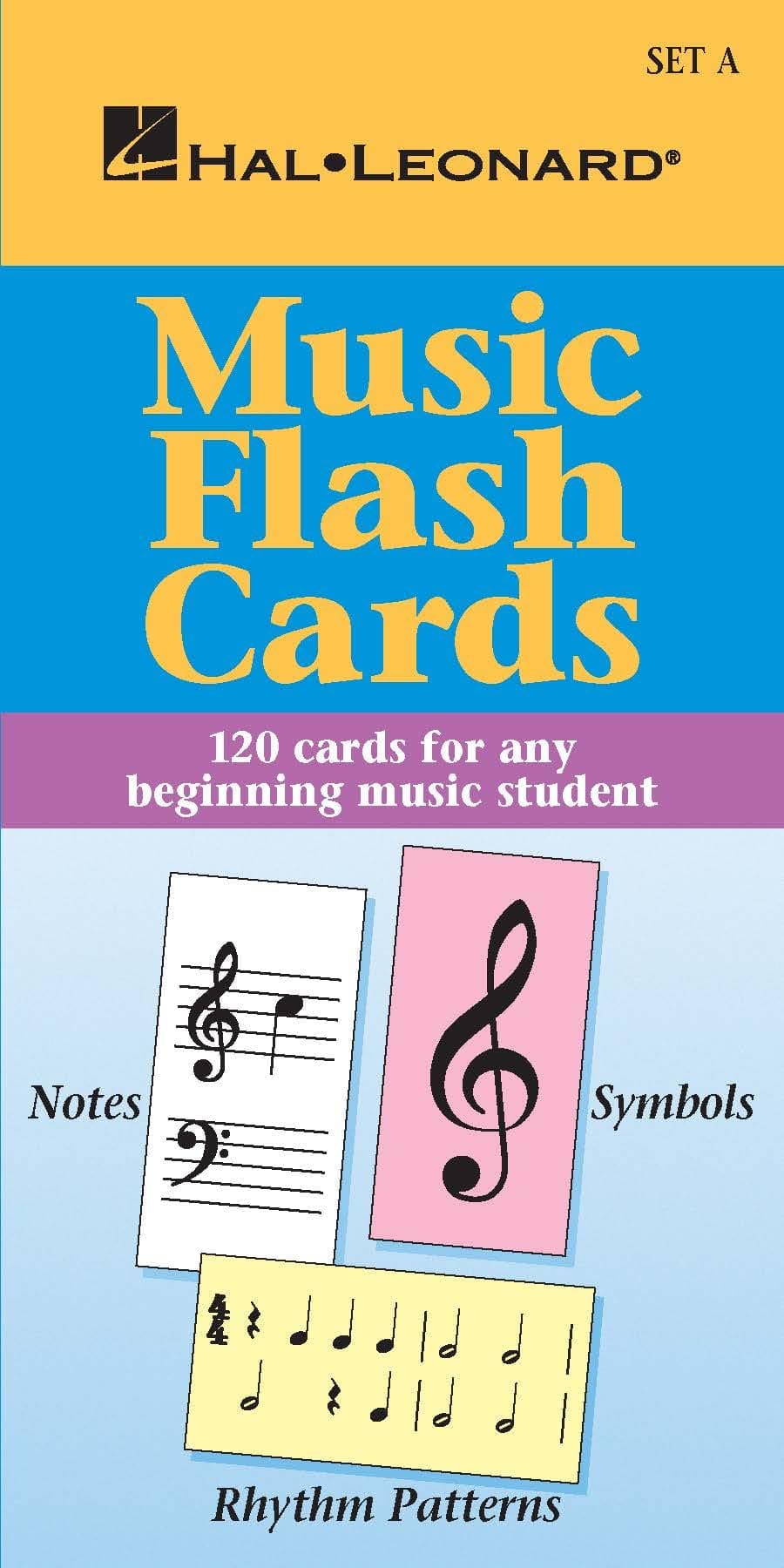 Hal Leonard Music Flash Cards Set A | 120 Color-Coded Piano Flashcards for Beginners and Kids | Learn Notes, Rhythm, and Music Theory | Educational ... Teachers (Hal Leonard Student Piano Library)