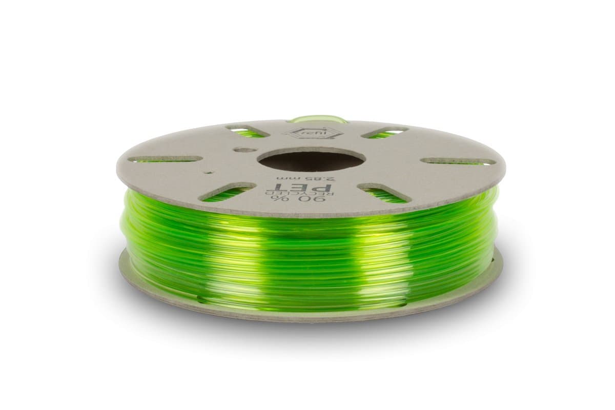 REFIL PET - 1.75 - Transparent Green PET Recycled 3D Printer Filament, Transparent Green - 1.75mm