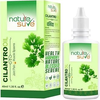 Nature Sure Cilantro Dhania Oil for Joint Pain and Muscle Spasms in Men & Women - 40ml