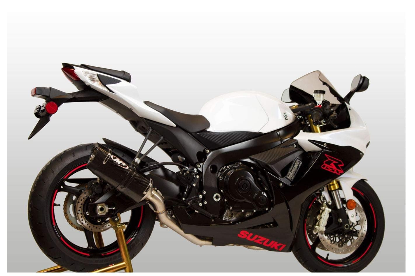 M4 Performance Exhaust Full System with Carbon Fiber MC36 Tech1 Canister compatible with 2011-2019 Suzuki GSXR600 GSXR750 SU6124