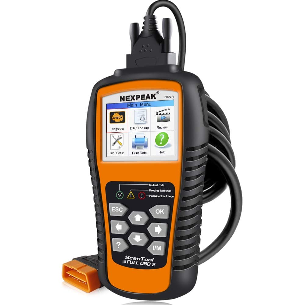 NEXPEAK OBD2 Scanner, NX501 Enhanced OBD II Auto Code Reader, Car Diagnostic Scan Tool Vehicle Check Engine Light Analyzer for All OBDII Vehicles After 1996 Colorful