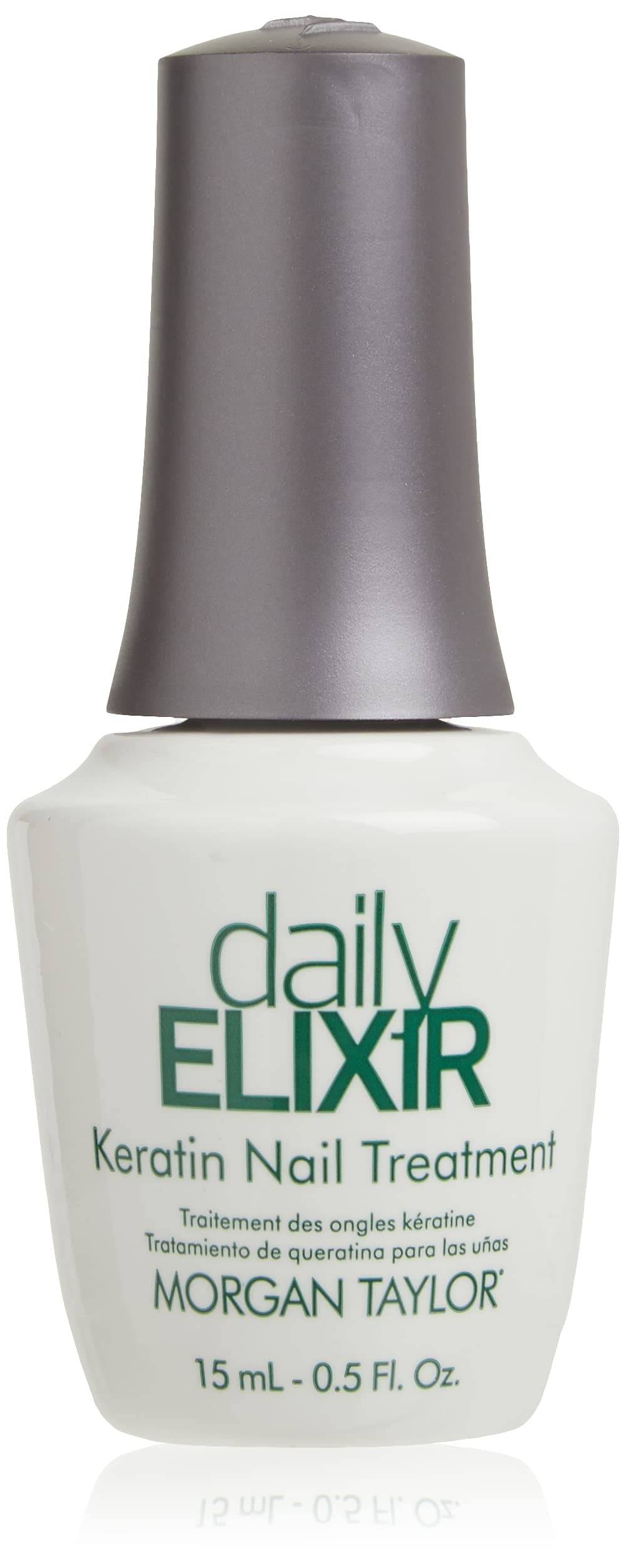Daily Elixir Keratin Treatment, Base Coat For Nails, Long Lasting Nail Polish, Strengthening Base Coat, 0.5 oz.
