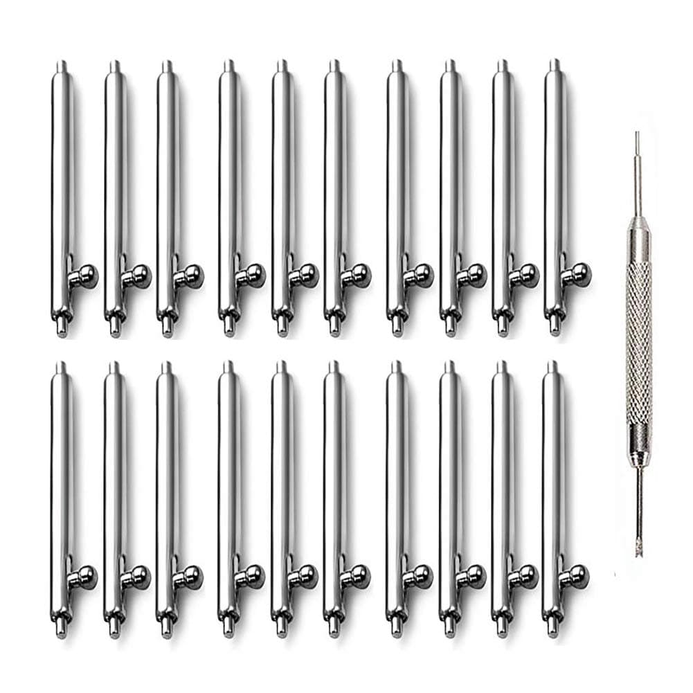 Quick Release Spring Bars Pins-20PCS Stainless Steel Watch Strap Watch Repair Spring Bar Tool