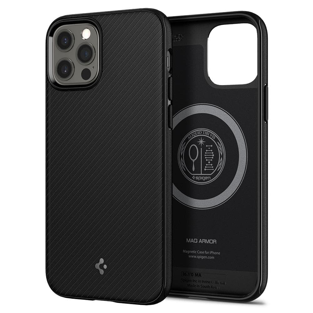 Mag Armor MagFit Case Compatible with iPhone 12 Pro / 12 - Matte Black