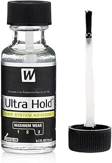 Lace Wig Glue - Hair Bonding Glue, 15ml Clear Waterproof Adhesive with Quick-Drying Long-Lasting Strong Hold for Lace Front Wigs, Hair Systems, Extensions & Toupee Applications