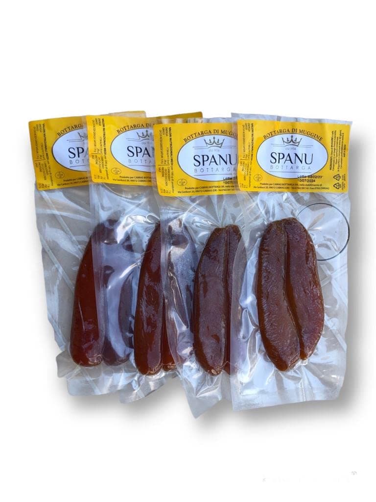 processed in Cabras - Oristano ARTISAN METHOD 250 GRAMS - from 2 to 4 vacuum pieces.
