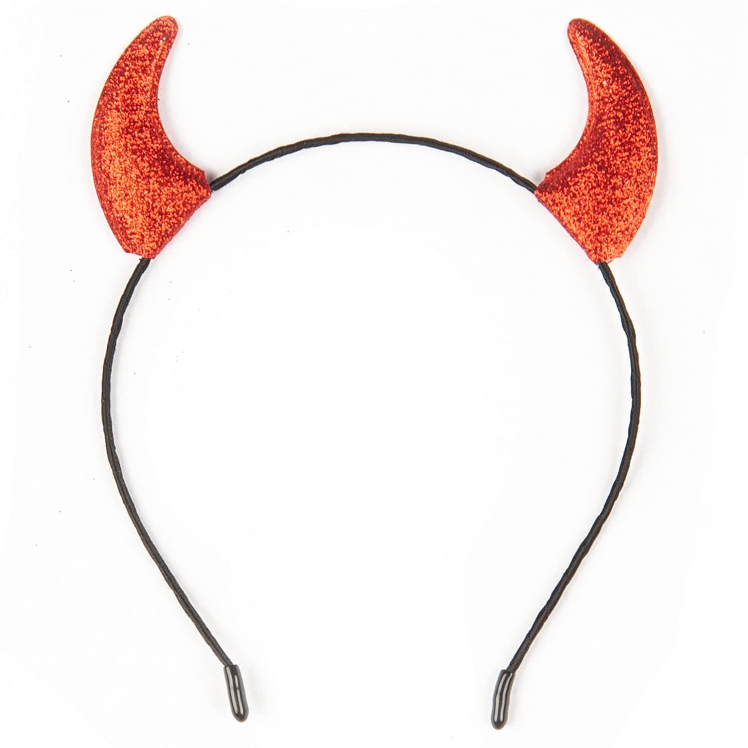 FuncredibleGlitter Devil Horns Headband - Red, One Size - Costume Accessory for Kids & Adults - Perfect for Halloween, Cosplay, and Parties