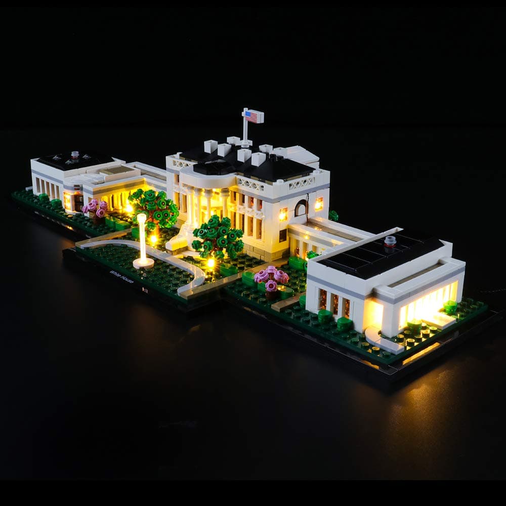 BRIKSMAX Led Lighting Kit for Architecture The White House - Compatible with Lego 21054 Building Blocks Model- Not Include The Lego Set