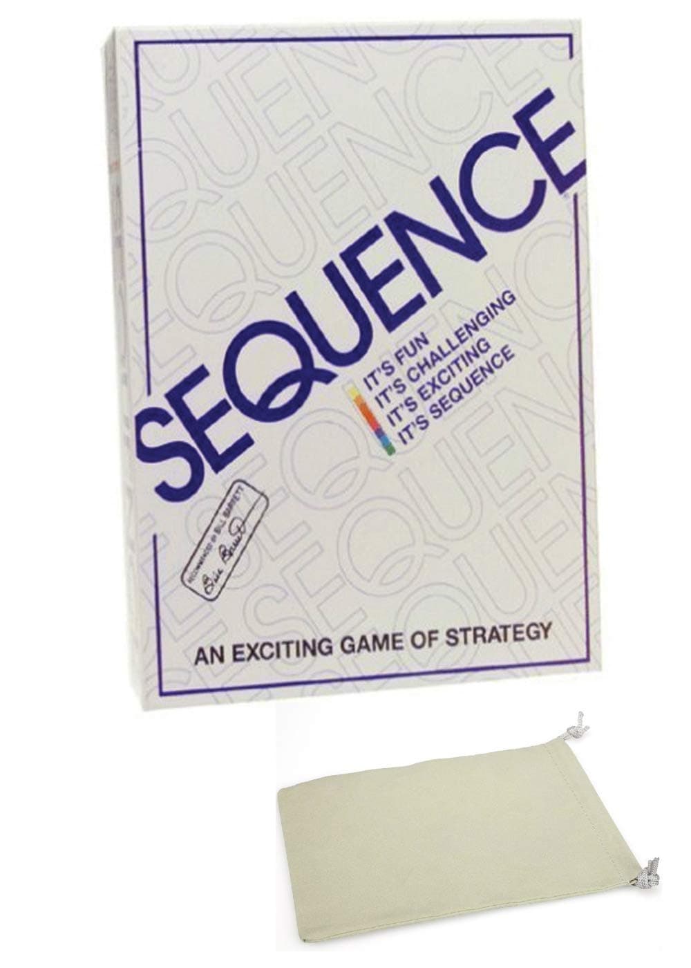 Strategy Cards Board Game Bundle with Drawstring Bag