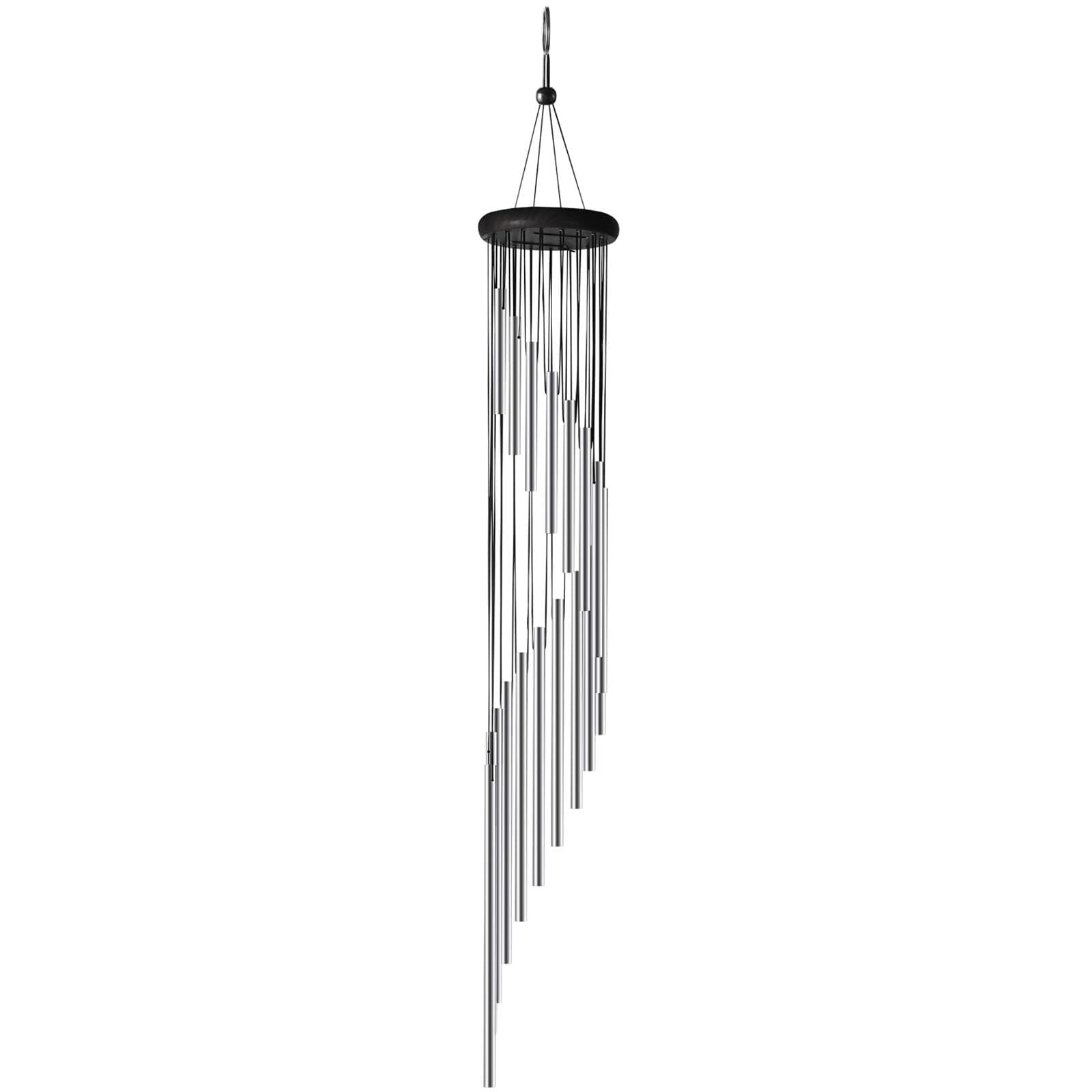 Windchimes Outdoors, Wind Chimes for Outside Large Deep Tone 35", Memorial Wind Chimes with S Hooks, Handmade 18 Roots Aluminum Tubes Wind Chime for Garden Patio Backyard Indoor Decor
