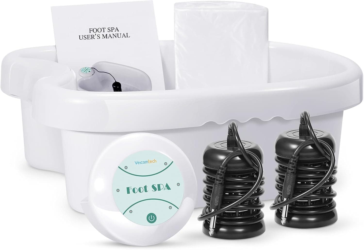 Ionic Foot Bath Detox Machine, Ion Cleanse for Home Use, Salon, Beauty SPA Club (2 Arrays, 100 Liners) Green