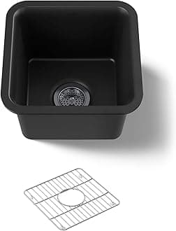 K-8223-CM1 Cairn Sink, 15 in, Matte Black