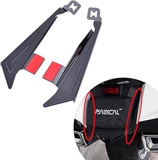 PANICAL Motorcycle for Honda Gold Wing 1800 F6B GL1800 Black Decorative Cover Accessories 2018 2019 2020 2021 2022 2023 2024 2025 (Black Rear expanded Mudguard)