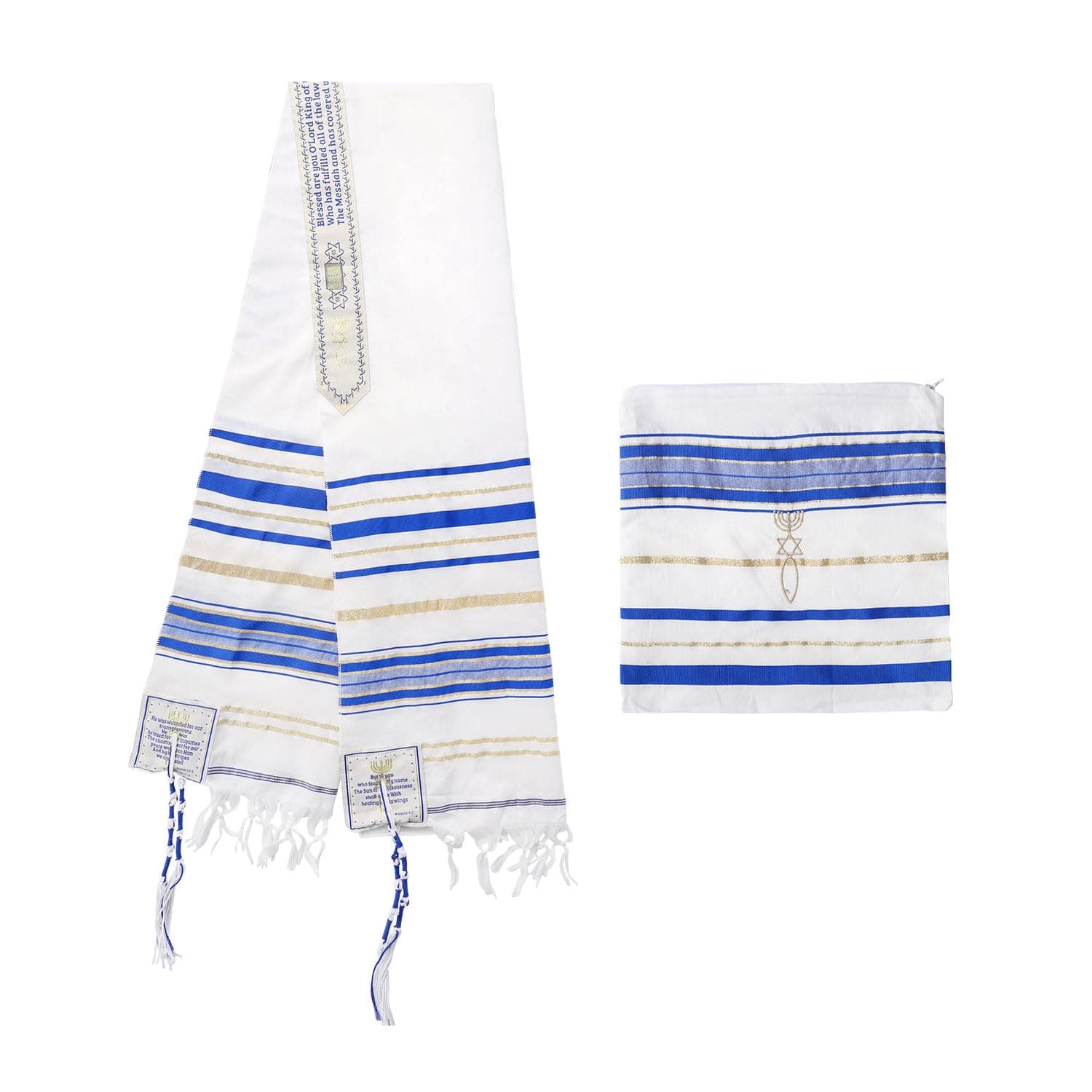 BRTAGG Tallit Prayer Shawl with Matching Bag