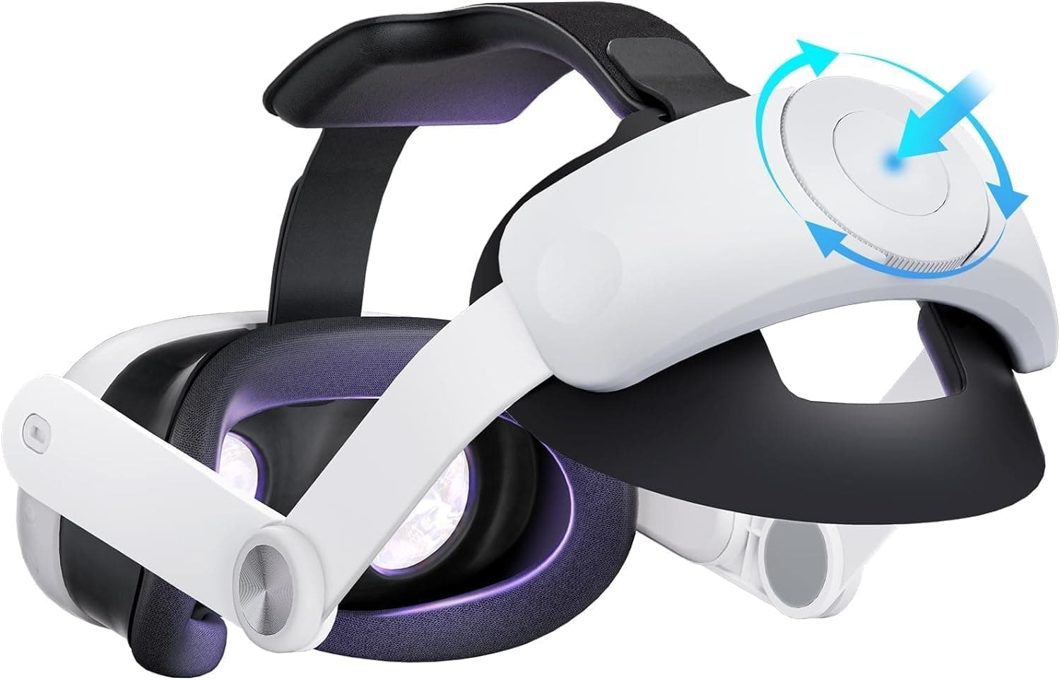 Head Strap for Meta Quest 3S/Quest 3, Comfort Elite Strap for Oculus Quest 3S/3 Accessories, Adjustable Lightweight VR Headset Strap Replacement, One Click Stretch and Retract Design