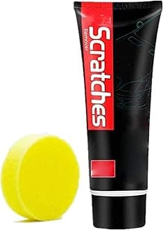 100ML Multipurpose Cooktop Cleaner, Scratch Free Stove Top Scratch Remover,Glass Ceramic Stove Top Cleaner, Removes Tough Stains, Dirt and Car Paint Scratch Repair, with Sponge