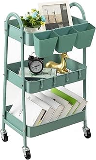 danpinera 3-Tier Rolling Cart 02, Green
