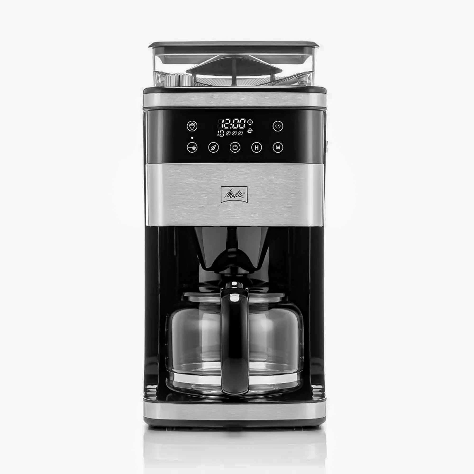Melitta® Aroma Fresh™ Plus 10-Cup Automatic Drip, Programmable Coffee Maker with built in Burr Coffee Grinder