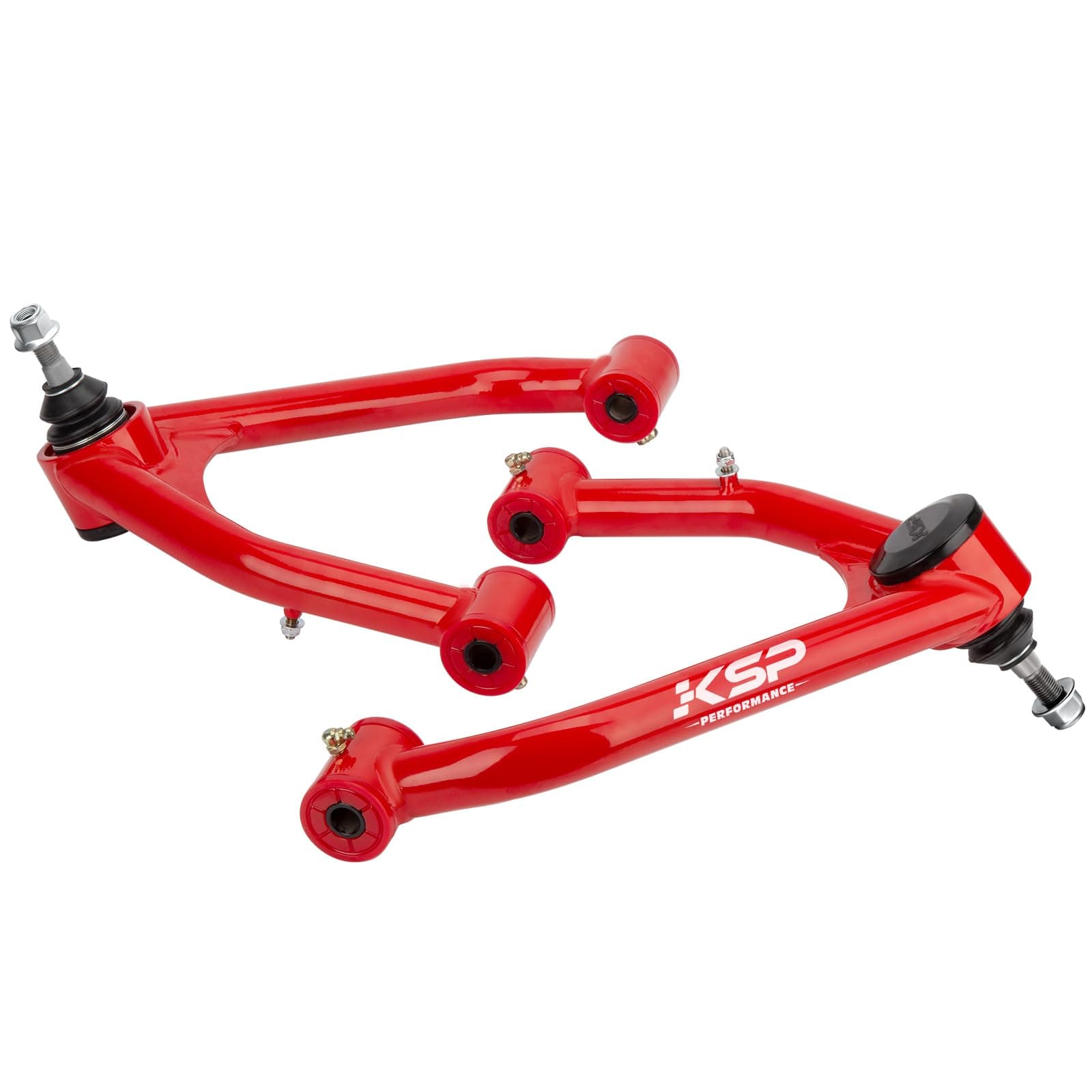 KSP 2-4" Upper Control Arms for Silverado Sierra 2007-2018, Adjuatable Steel Control Arm Compatible With Chevy GMC Avalanche Tahoe Yukon 2/4WD, Aftermarket UCA Replace Factory Cast Steel/Forged Arms