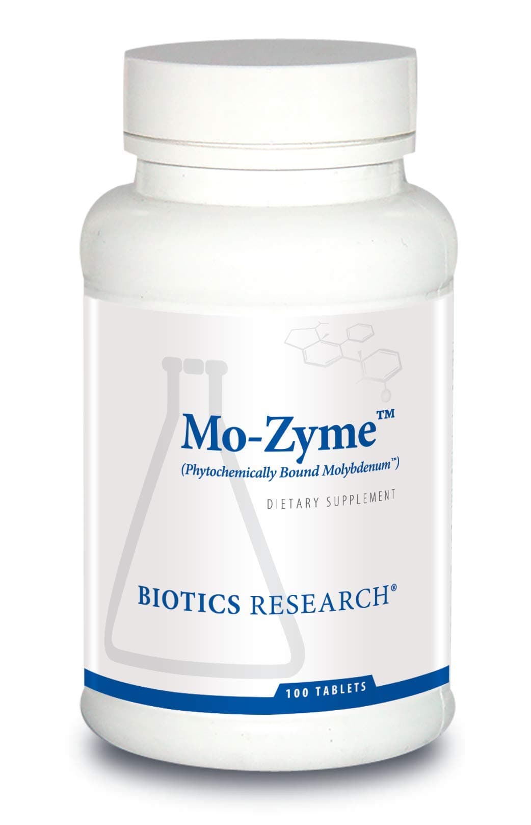 Biotics Research Mo-Zyme Molybdenum 50 micrograms, Liver Support, Detoxification, Essential Trace Element, Healthy Metabolism, Antioxidant Support 100 Tablets