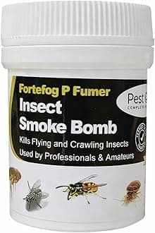 Smoke Bomb Professional Strength Fogger Fumigator for Fleas Bed bugs Moths Cluster fly Spider Poultry Red Mite and all insects Killer Midi Fumer 11g by Pest O One® (Pack of 1)