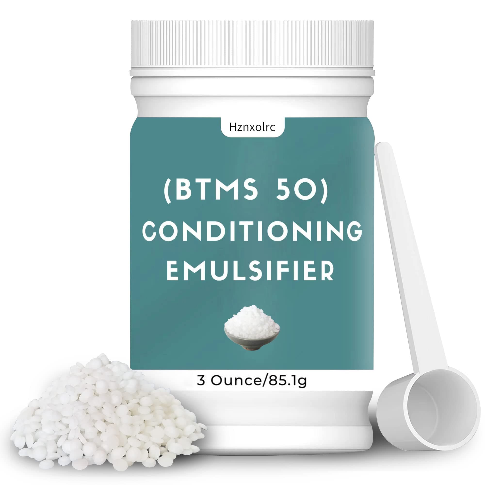 (89ml) - 89ml BTMS 50 Conditioning Emulsifier for Making Leave-in Conditione, Premium BTMS 50 Conditioning Emulsifier Granules, Higher Activity than BTMS 25, Smooth and Emollient, Fresh and Pleasan...