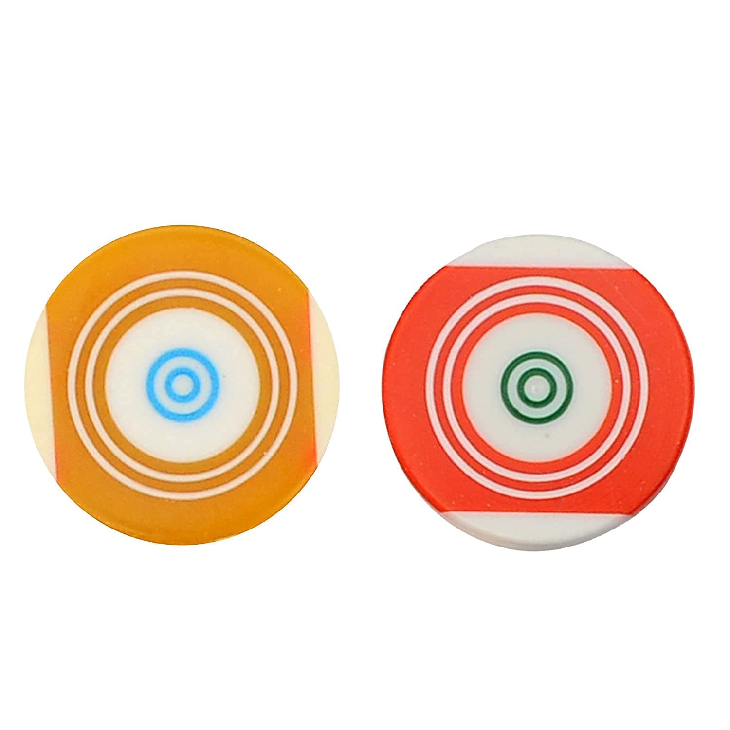 Carrom Board Striker Standard Size with Case (Pack of 2) - No Choice of Color/Design - Assorted Colors