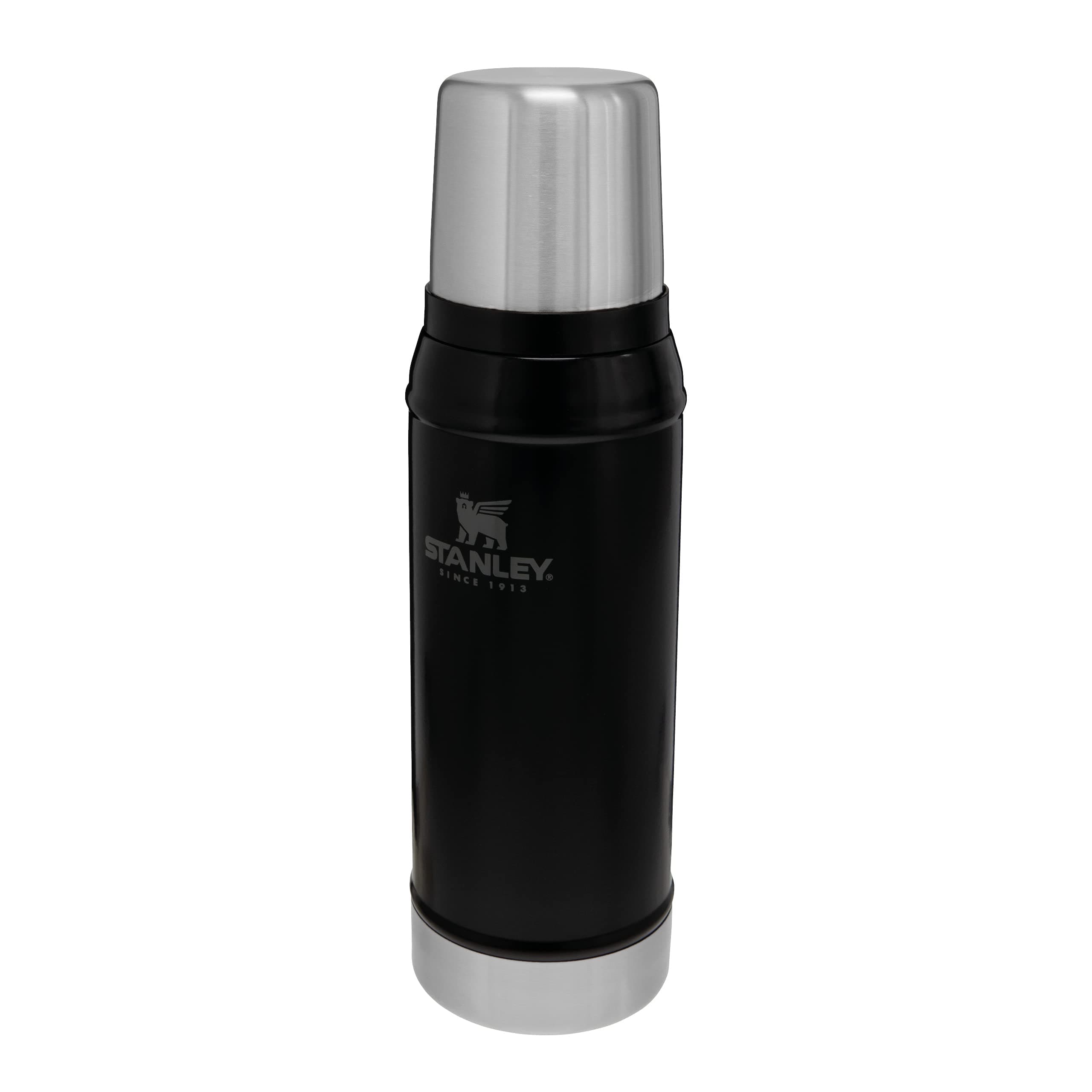 1913 Classic Legendary Thermal Flask 0.75L - Keeps Hot Or Cold for 20 Hours - BPA-Free Insulated Bottle - Stainless Steel Coffee Flask - Leakproof - Dishwasher Safe - Matte Black