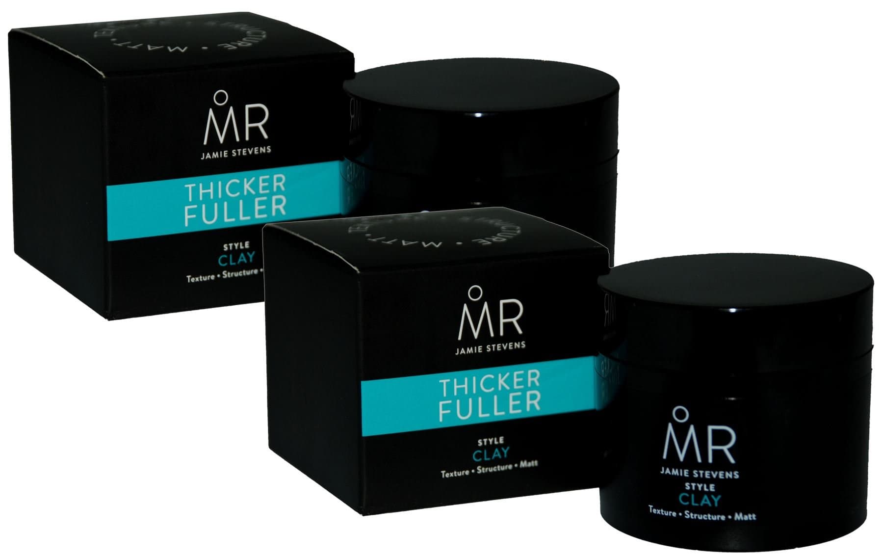 Pack of 2 Mr. Jamie Stevens Matt, Structure and Texture Hair Style Clay 50g