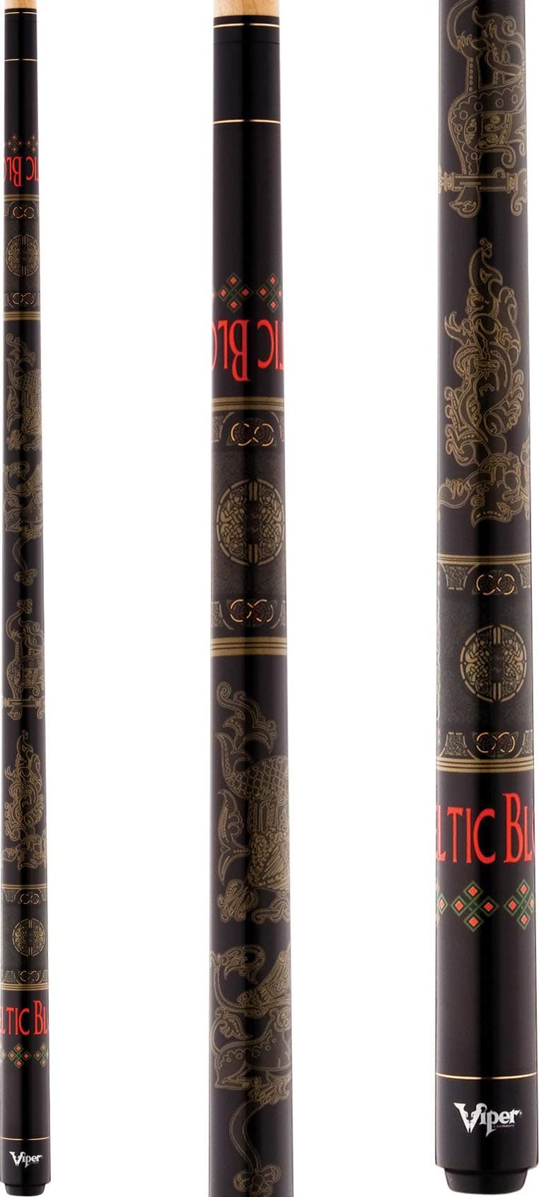 Viper Underground 58" 2-Piece Billiard/Pool Cue, Celtic Blood