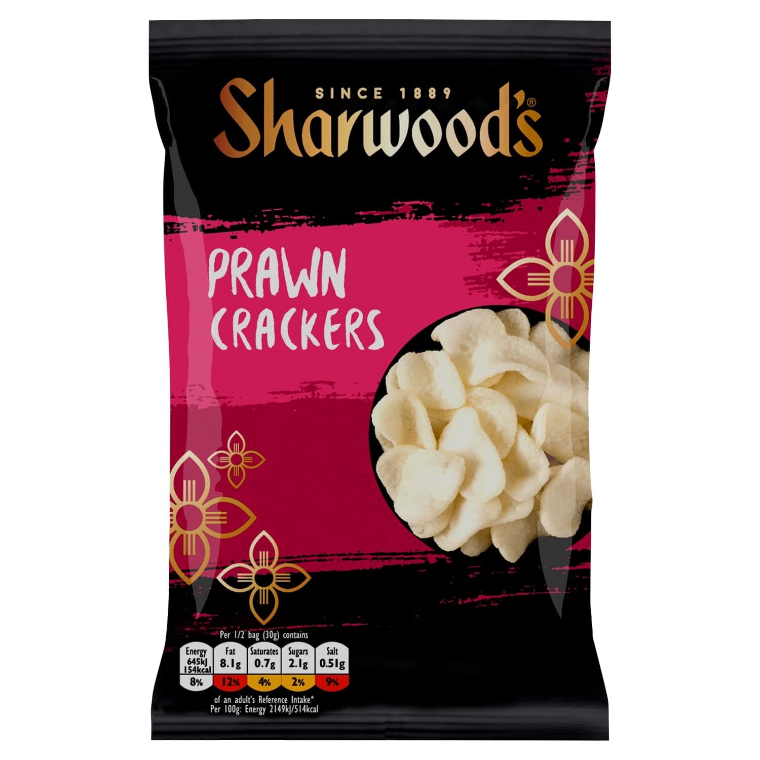 Sharwood's Ready To Eat Prawn Crackers, 60 g