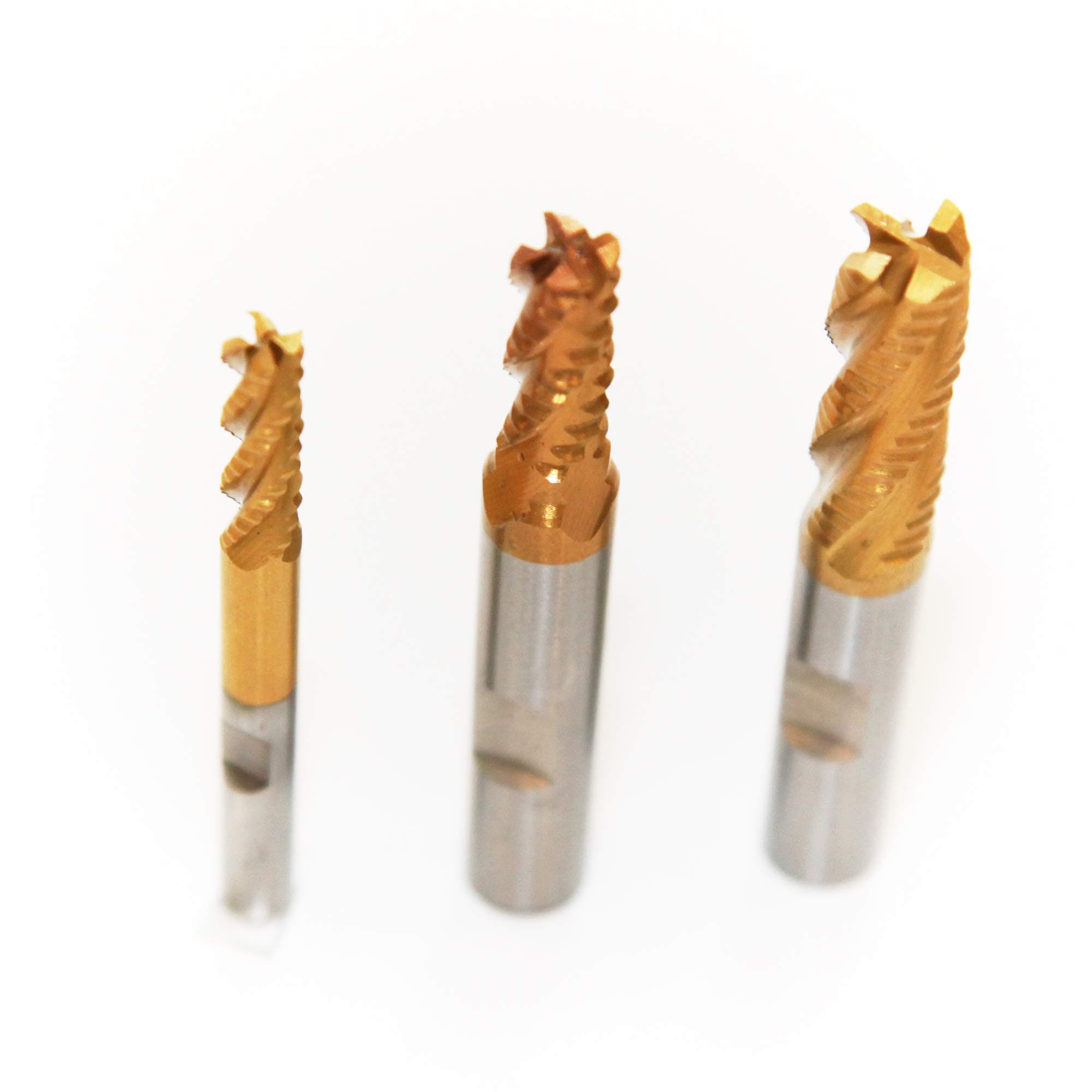 Rough Mill Cutter Set, HSS M2, TiN coated, 6 / 8 / 10 mm