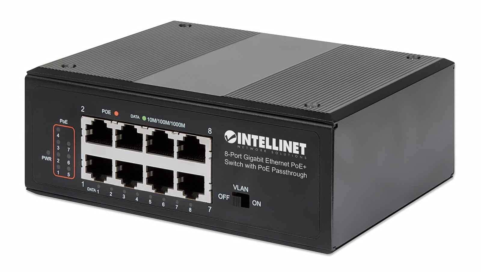 INTELLINET8-Port PoE+ Gigabit