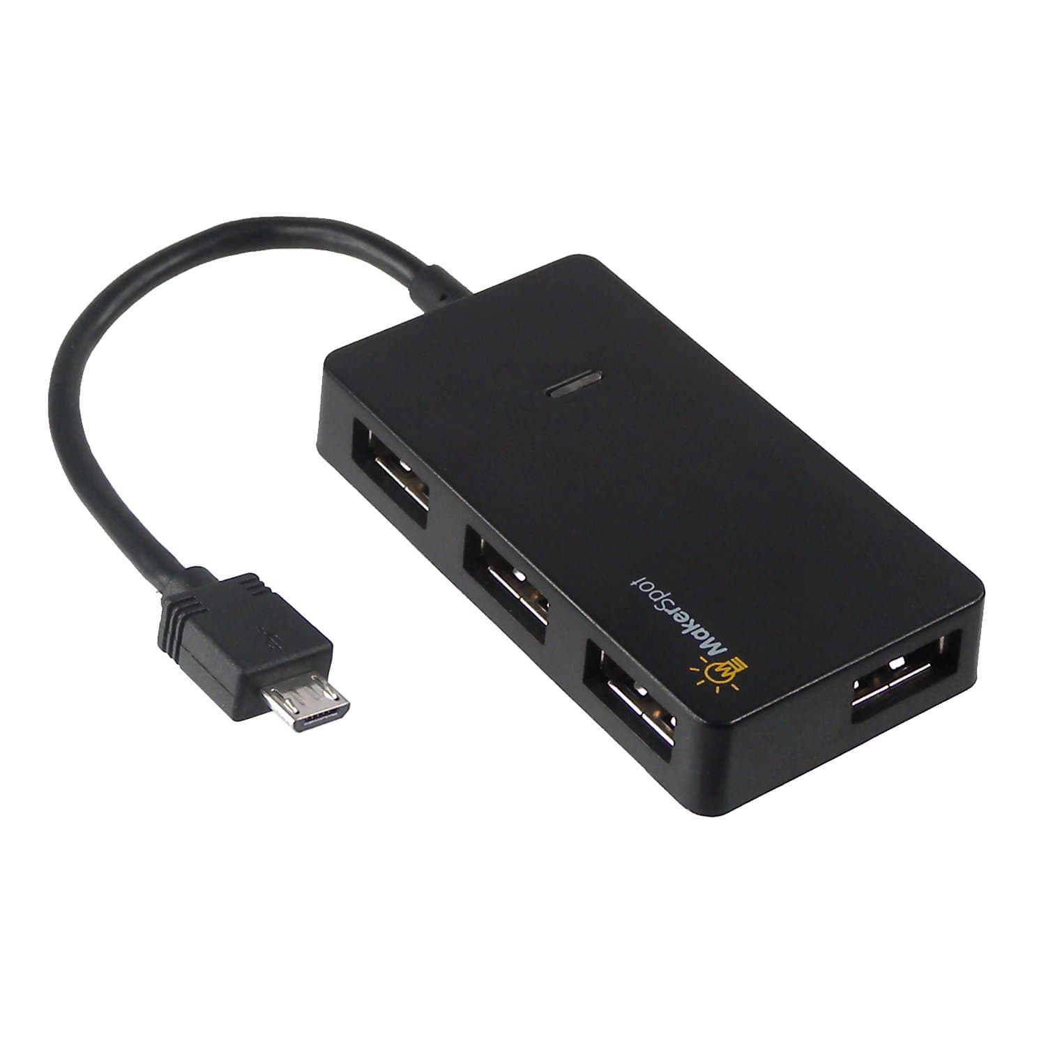 Micro USB OTG Hub for Raspberry Pi Zero 4 Port High Speed Sync and Extension Cable Adapter Also Works with Android Tablet Raspbian Jessie Linux