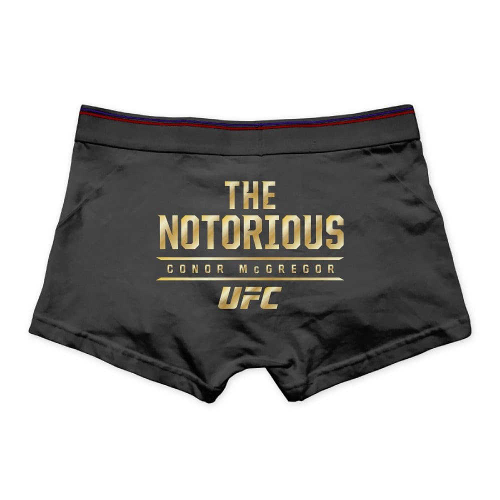 Man Conor McGregor UFC Haymaker Tri-Blend Performance Boxer Briefs Underwear Black Apparel