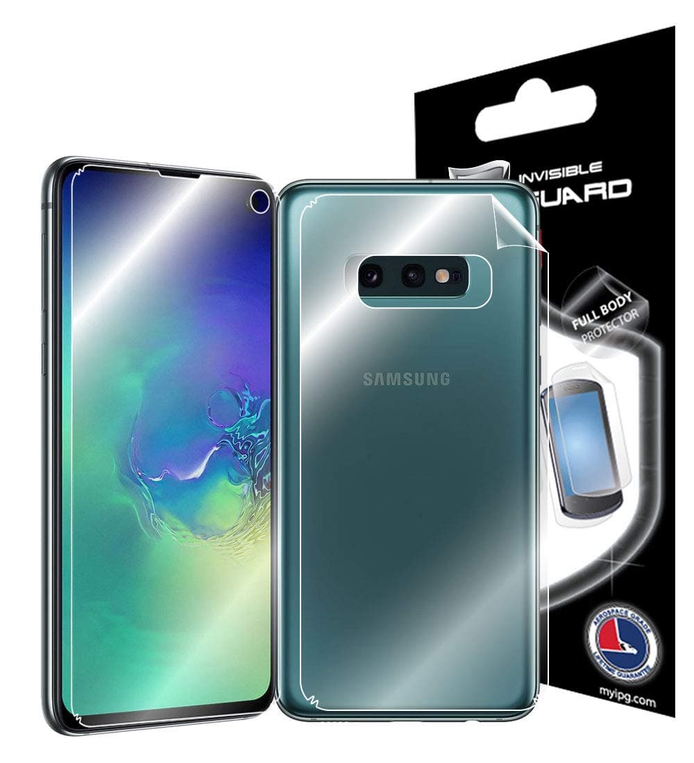IPG for Samsung Galaxy S10e Full Body Protector Invisible Touch Screen Sensitive Ultra HD Clear Film Anti Scratch Skin Guard - Smooth/Self-Healing/Bubble -Free Screen & Back